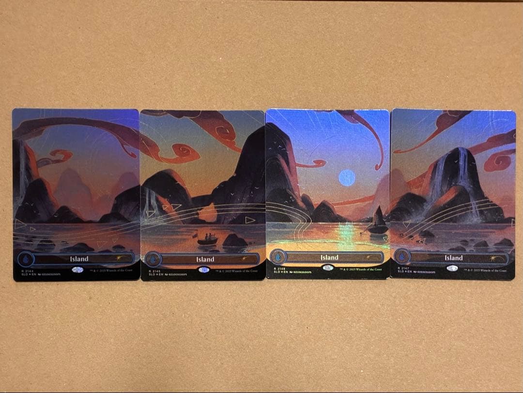 Secret Lair ダンダーン 島 /  foil 4枚セット