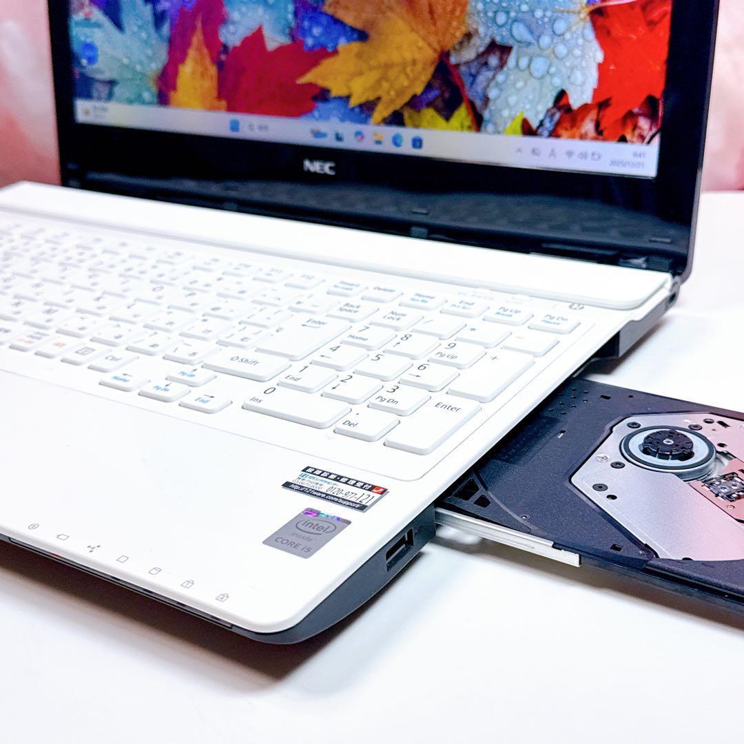 新品SSD＆i5で爆速✨windows11 ノートパソコン✨オフィス カメラ 白