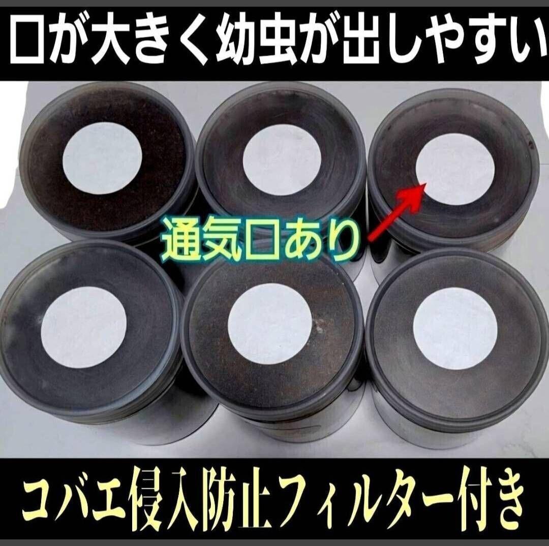 発酵マット入り！国産カブトムシ幼虫1頭飼育専用縦長クリアボト【30本セット】