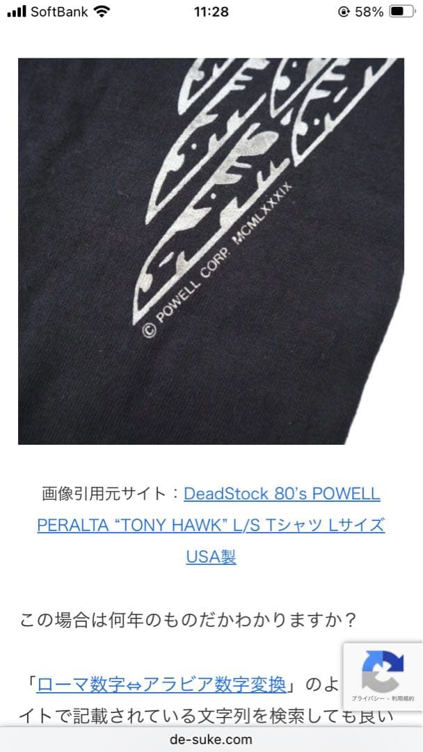 パウエルペラルタ　トニーホーク　L 80s〜