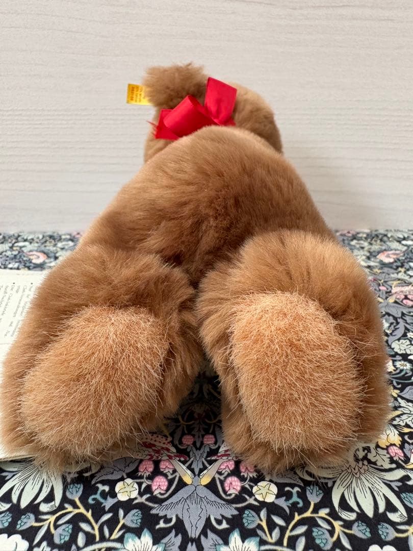 タグ付　シュタイフ　Floppy Bear ぬいぐるみ　寝そべり　テディベア