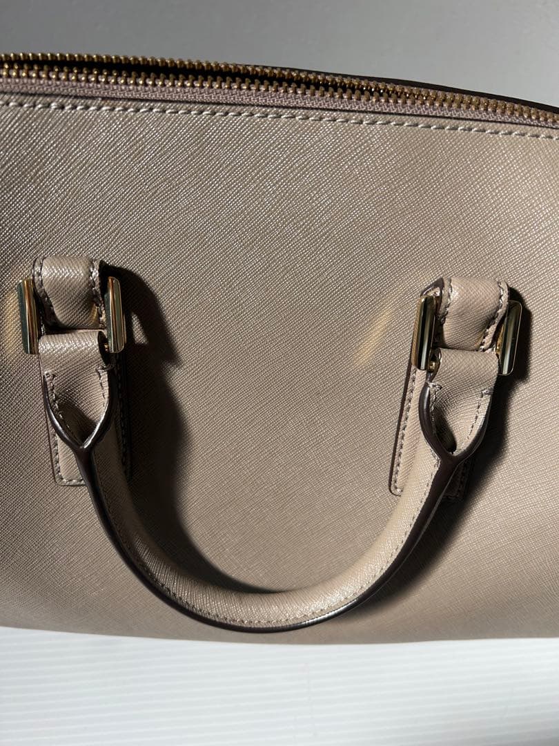 トリーバーチ ベージュ ハンドバッグ ショルダーベルト付