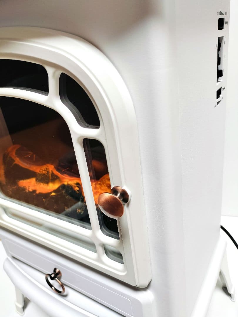 暖炉型ファンヒーター ホワイト HF-2008WH ヒロ・コーポレーション