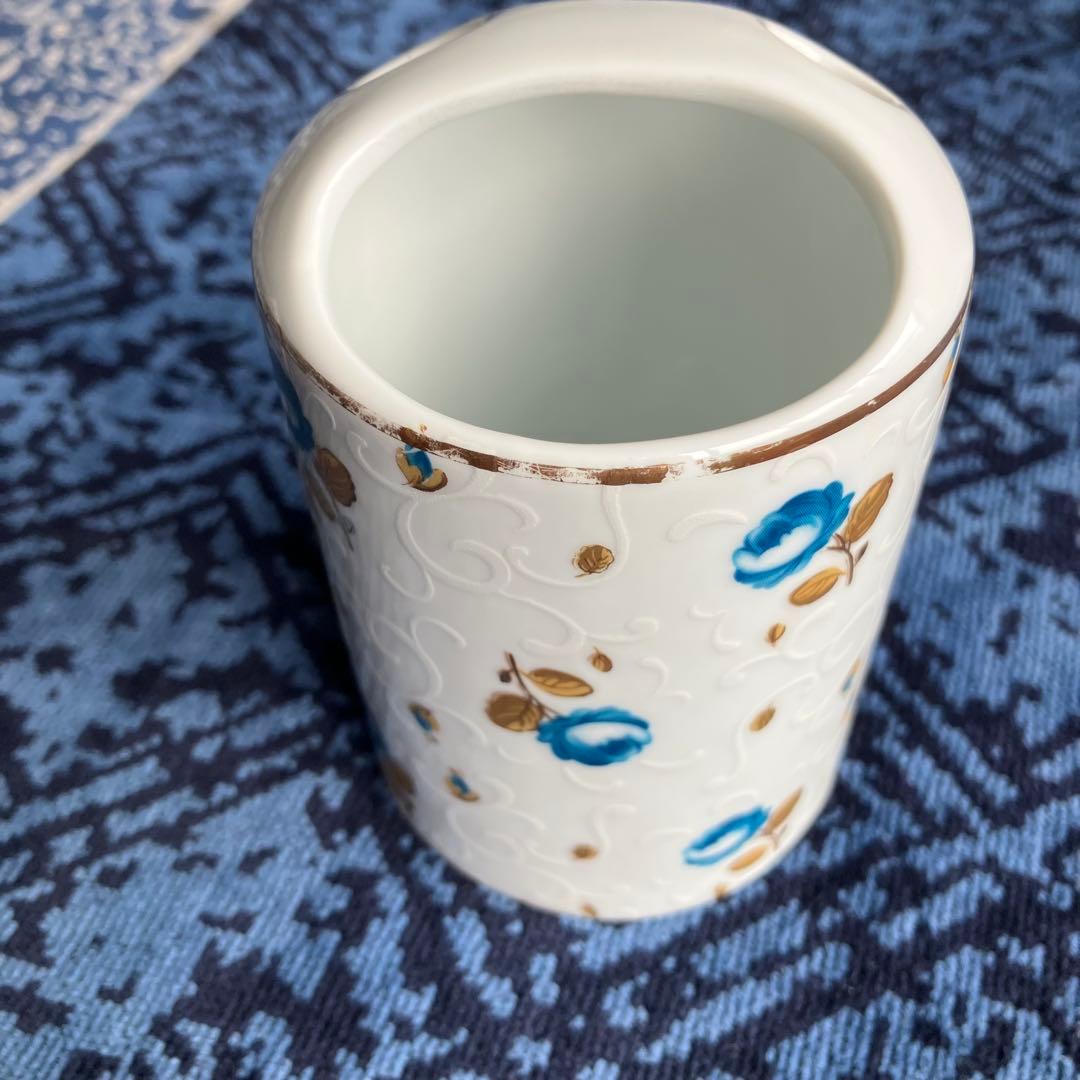 【美品⭐️イタリア製】T.Limogesリモージュ青い花柄 バスルーム3点セット