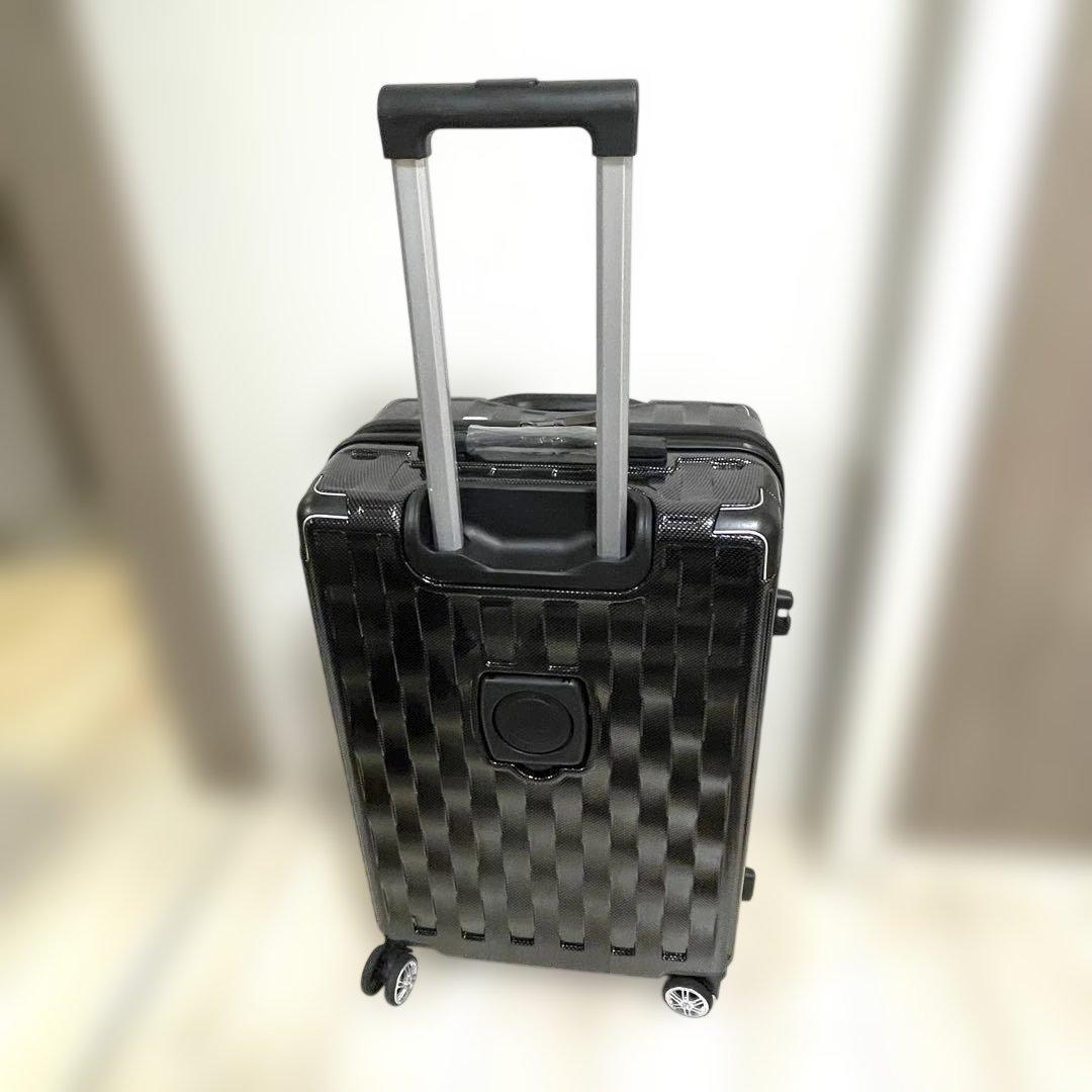 キャリーケース　24インチ　スーツケース　① ブラック　黒　四輪キャスター