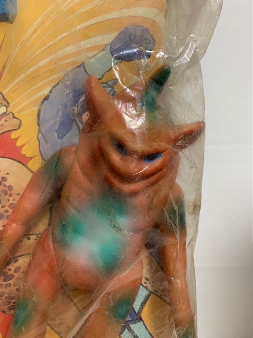 ⚠️未使用デッドストック　シルバー仮面　チグリス星人　ソフビ　当時物　スタンダード