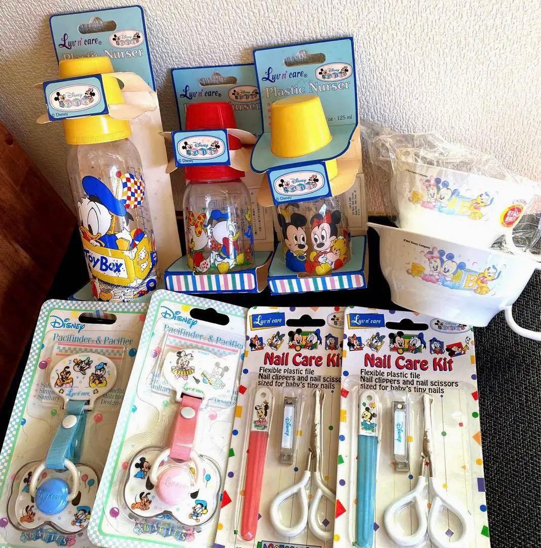 1990年代レトロアンティークミッキー哺乳瓶Disney baby bottle