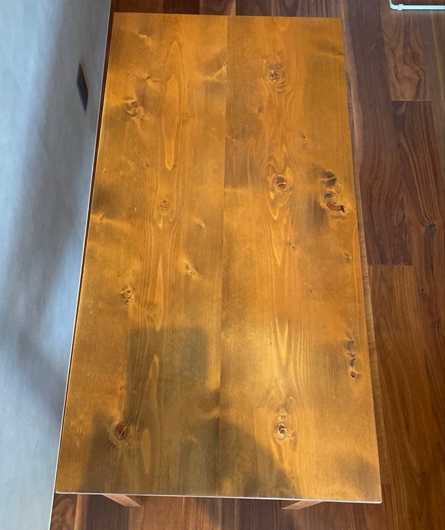 アンティーク風収納棚付きデスク　机　テーブル