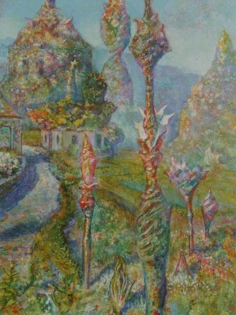 井上直久、デュエット、希少な画集より、新品高級額・額装付、状態良好