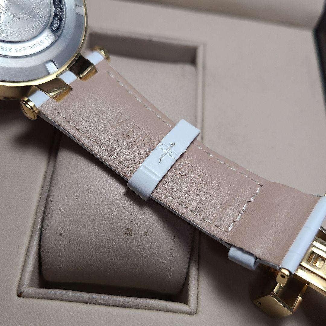 【美品】VERSACE　デュアルタイム　純正ベルト　電池交換済み　腕時計