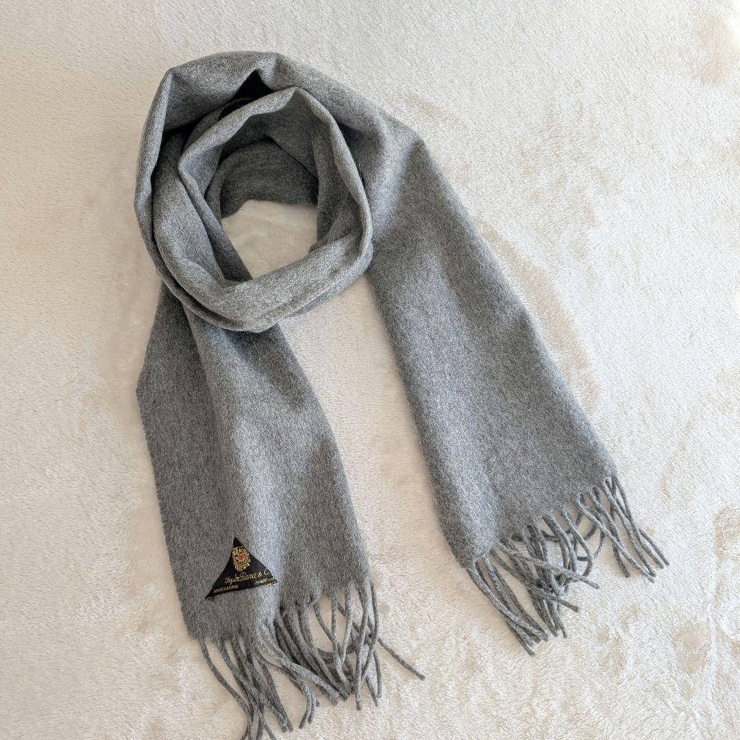 Loro Piana ロロピアーナ カシミヤ100% マフラー グレー