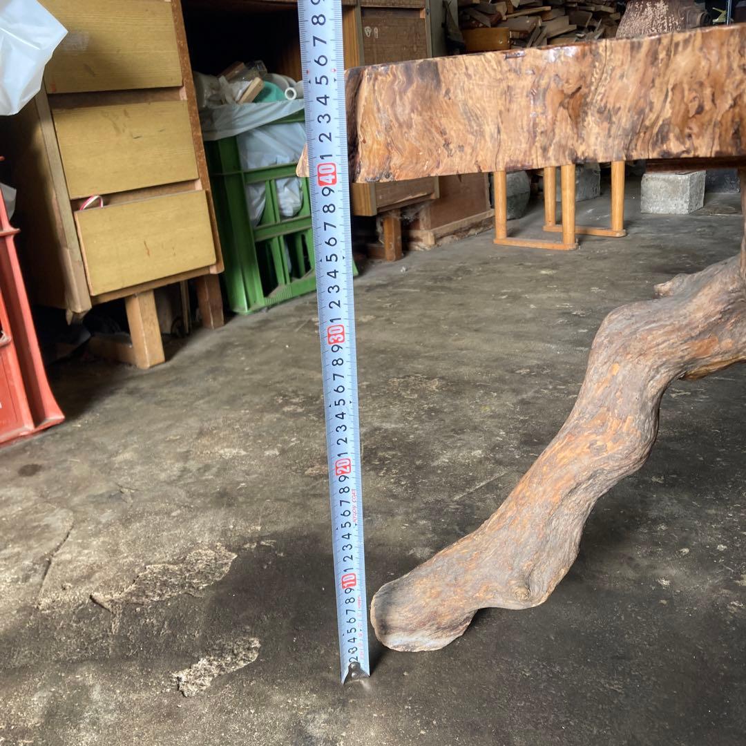 m*o様 引き取り歓迎 流木脚のテーブル 天然木 一枚板 ナチュラル