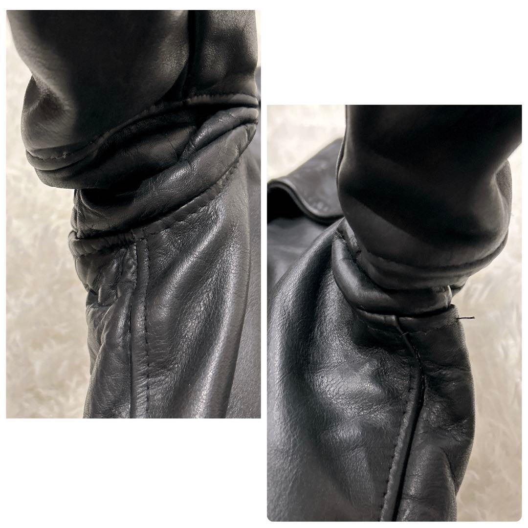 Schott ショット レザージャケット牛革 32 シングルライダース 黒USA