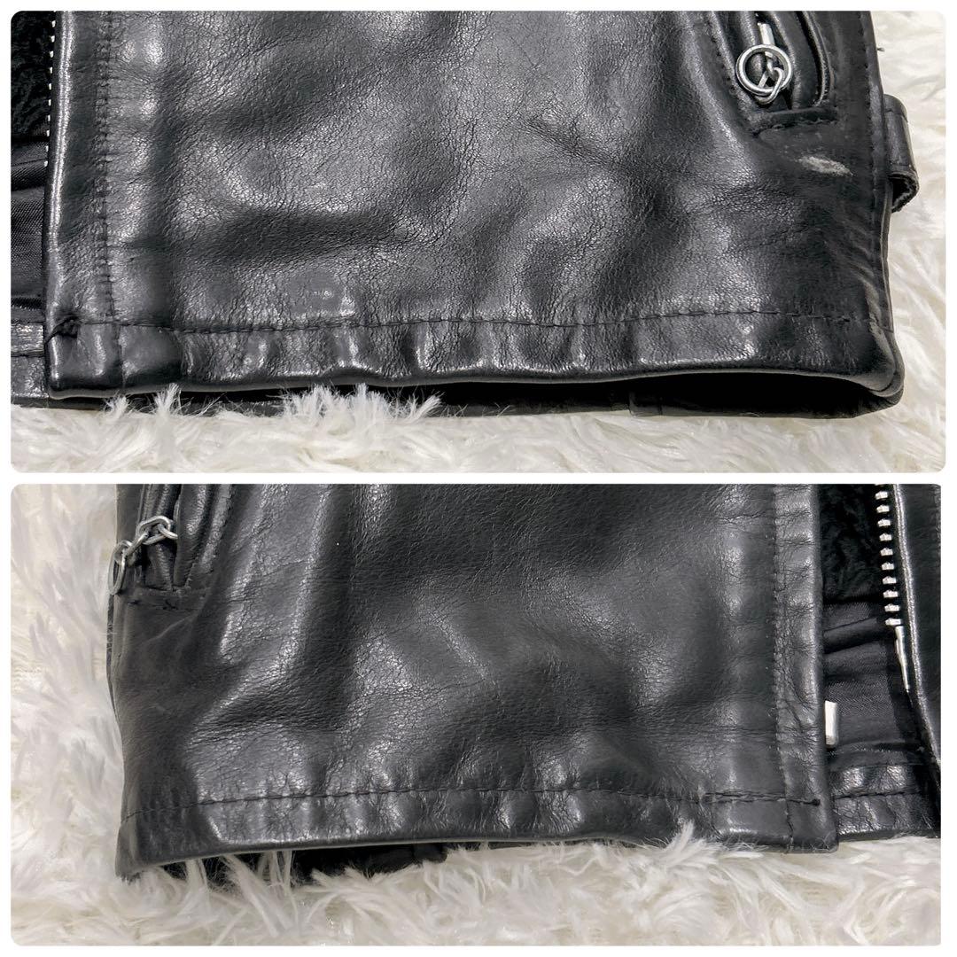 Schott ショット レザージャケット牛革 32 シングルライダース 黒USA