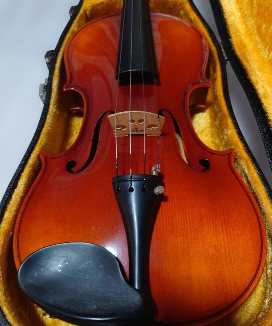 高級 バイオリン 鈴木 No.280 4/4 証明ラベル有、弓ケース付 定価7万