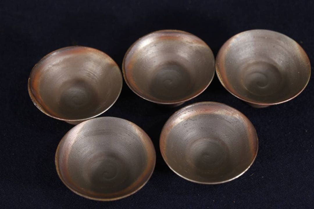 う*ふ様 備前焼　小西陶古　酒器セット徳利 お猪口 お酒　ぐい呑み