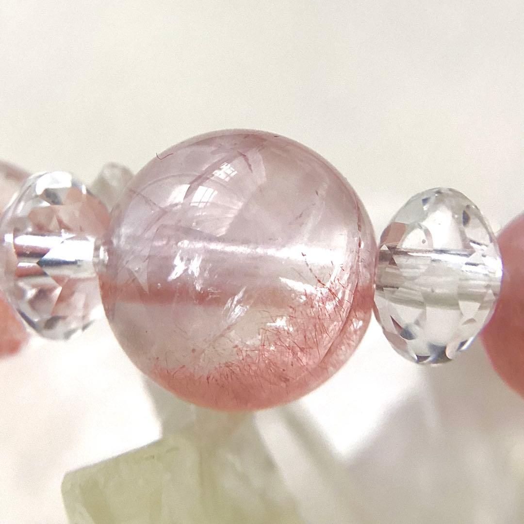 小唄 ★ブレスレット ストロベリークォーツ ♪ 353