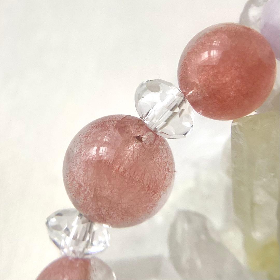 小唄 ★ブレスレット ストロベリークォーツ ♪ 353