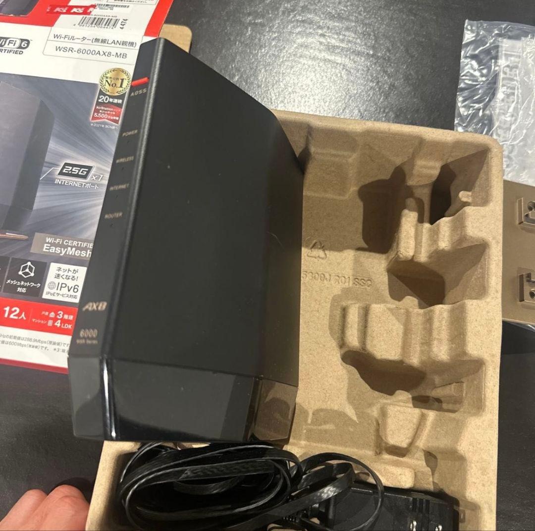 BUFFALO WSR-5400AX4-MB Wi-Fi 6ルーター