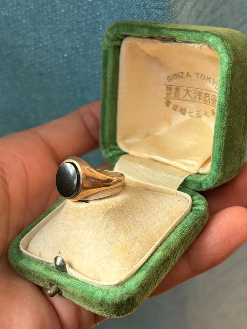 明日削除値上再出品します！ k9 シグネット リング 印台 約19号 約3.3g