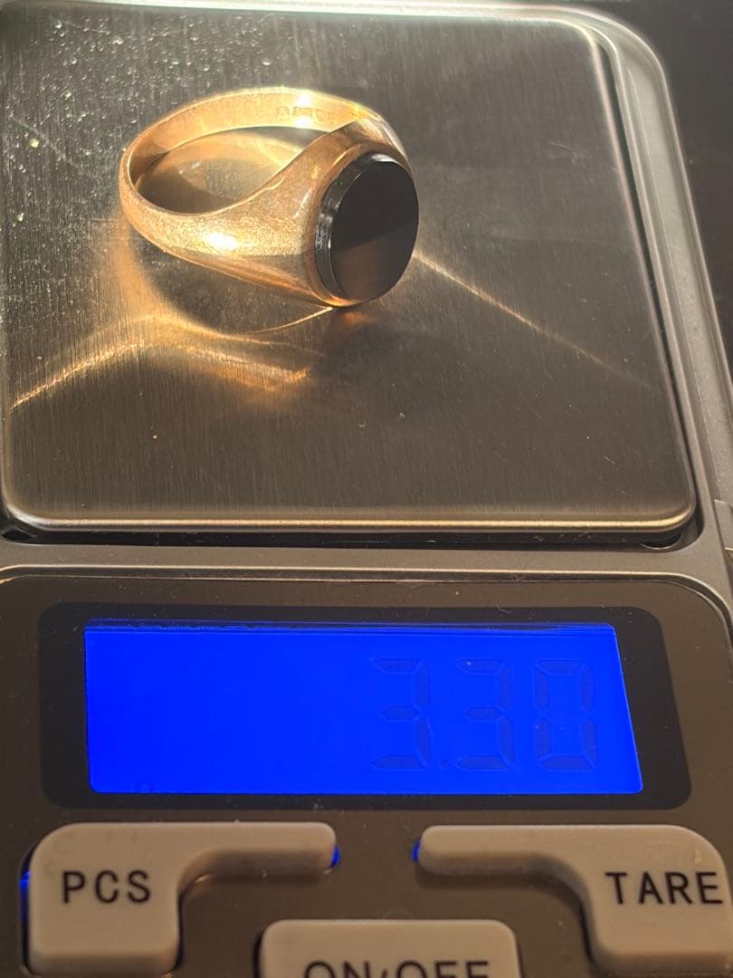 明日削除値上再出品します！ k9 シグネット リング 印台 約19号 約3.3g