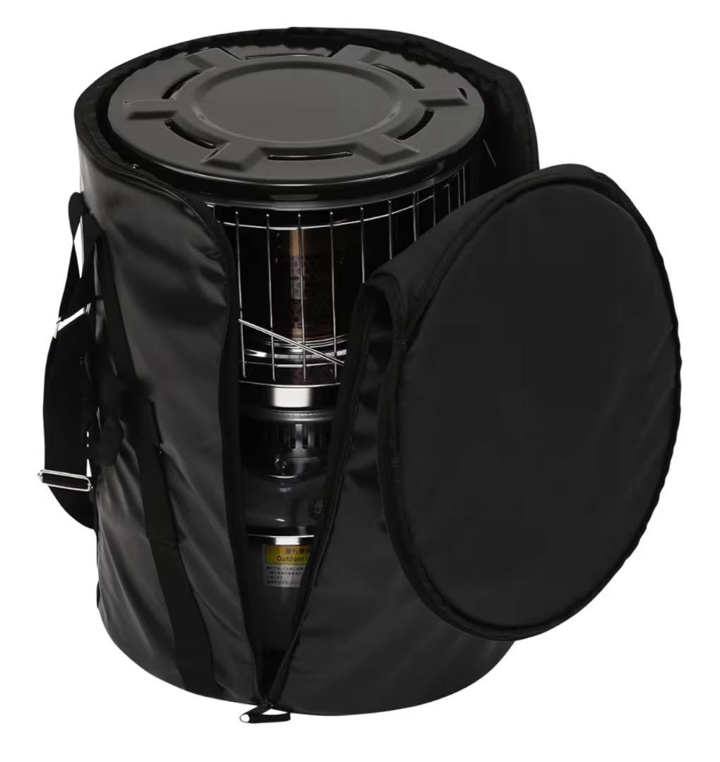 PASCO 石油ストーブ　JKH-1S. 対流式　収納バッグ付き　ブラック