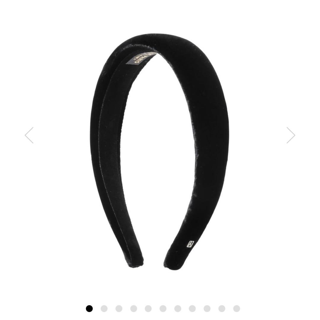 【美品】ALEXANDRE DE PARIS　ベロアカチューシャ(2.5cm)