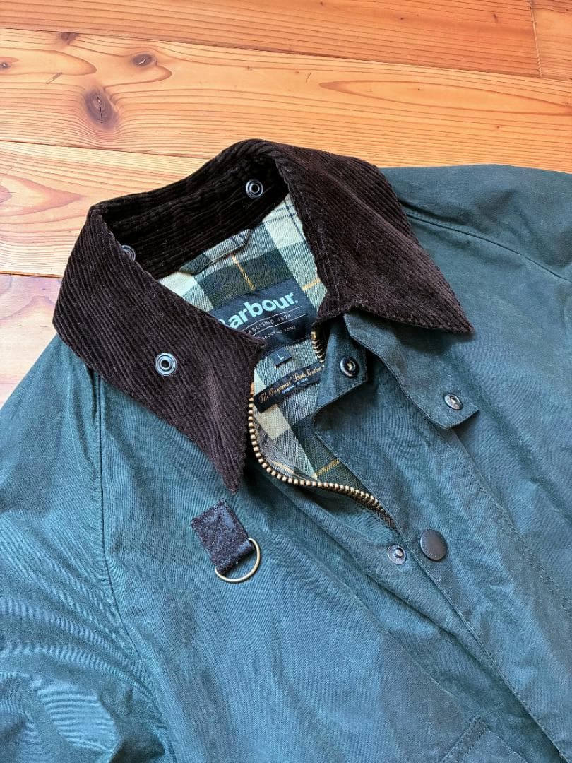 Barbour SPEY(スペイ) WAX JACKET セージグリーン L