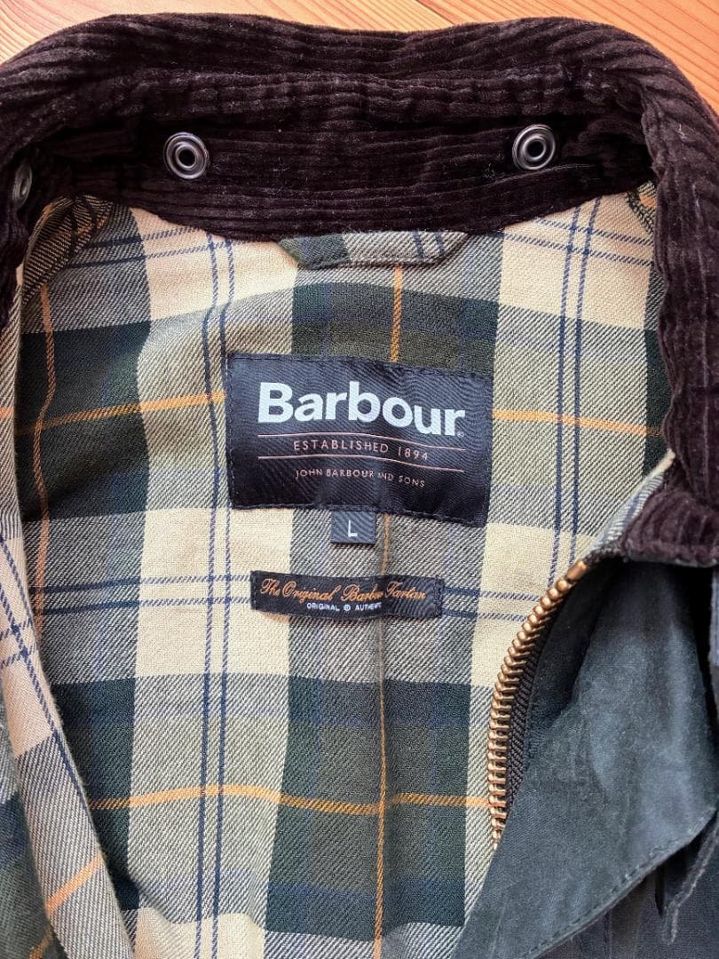 Barbour SPEY(スペイ) WAX JACKET セージグリーン L