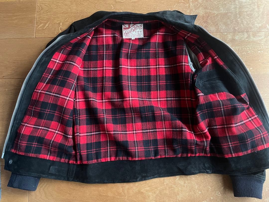 アディクトクローズ★最初期スエードレザーリブジャケット★ルイスレザー