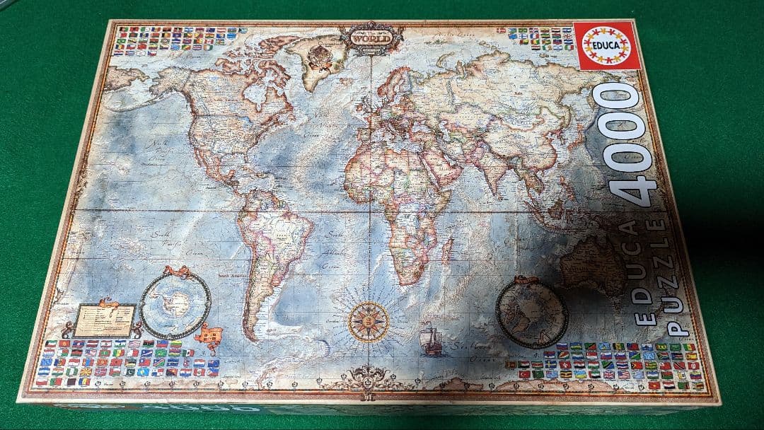 4000ピース　パズル　海外製　世界地図　ジャンク　EDUCA エドゥーカ