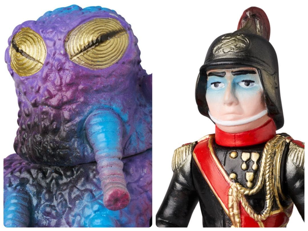 メディコム・トイ×東映レトロソフビ★ブラック将軍&ヒルカメレオン ミドルサイズ