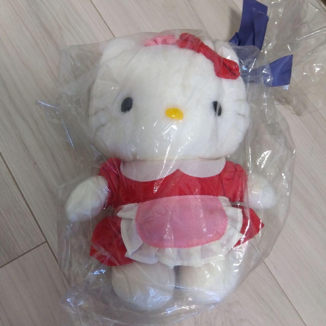 非売品　希少品　ハローキティ　ぬいぐるみ　エイコー　メイドキティちゃん　レトロ