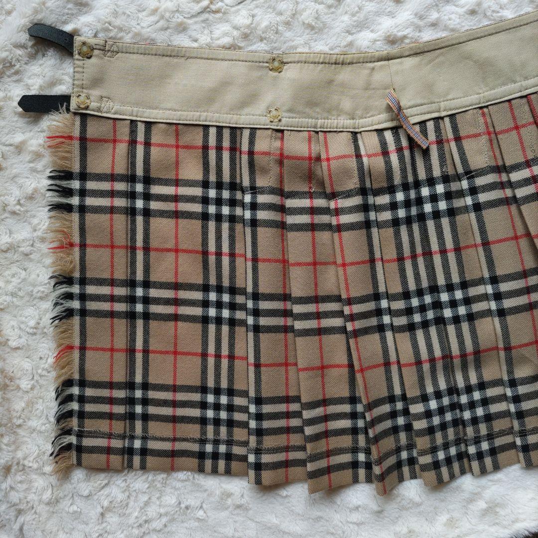 BURBERRY　BLUE LABEL ミニ巻きスカート　 サイズ36