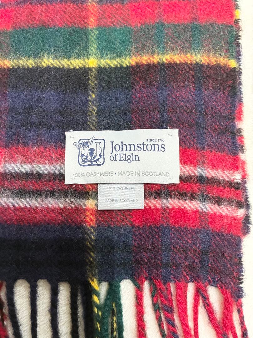 JOHNSTONS OF ELGIN★カシミヤマフラー★ジョンストンズ