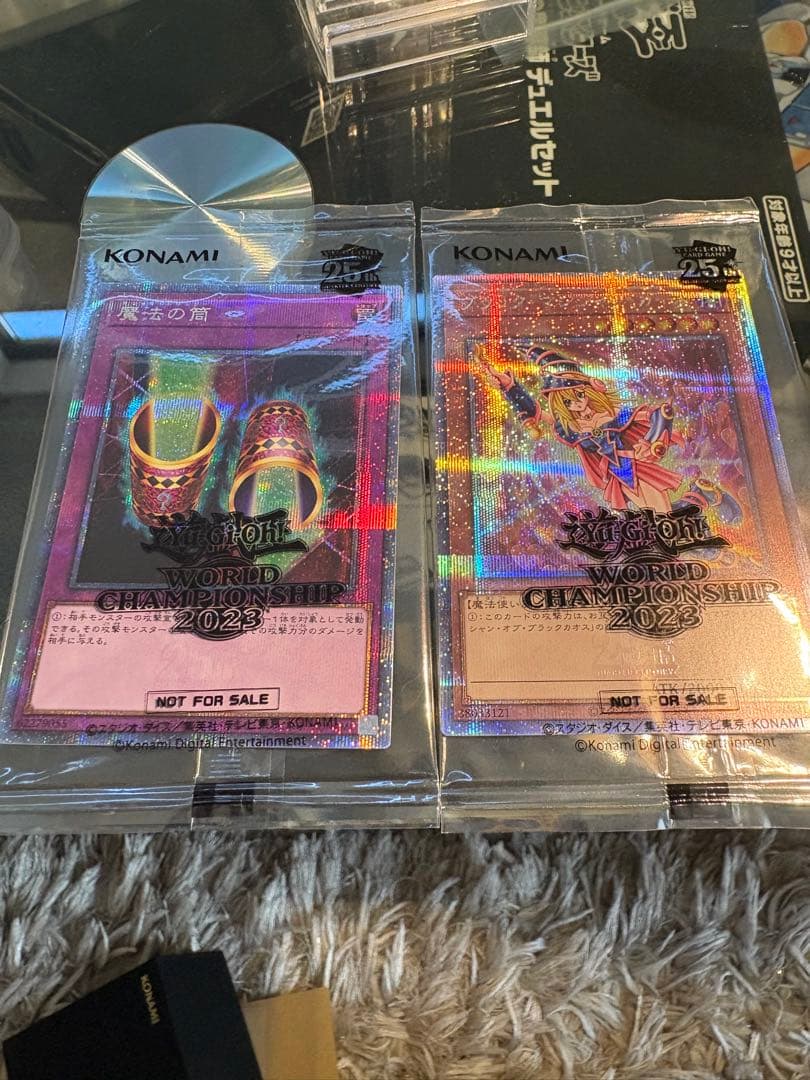 遊戯王 wcs2023 ブラックマジシャンガール　マジックシリンダーセット