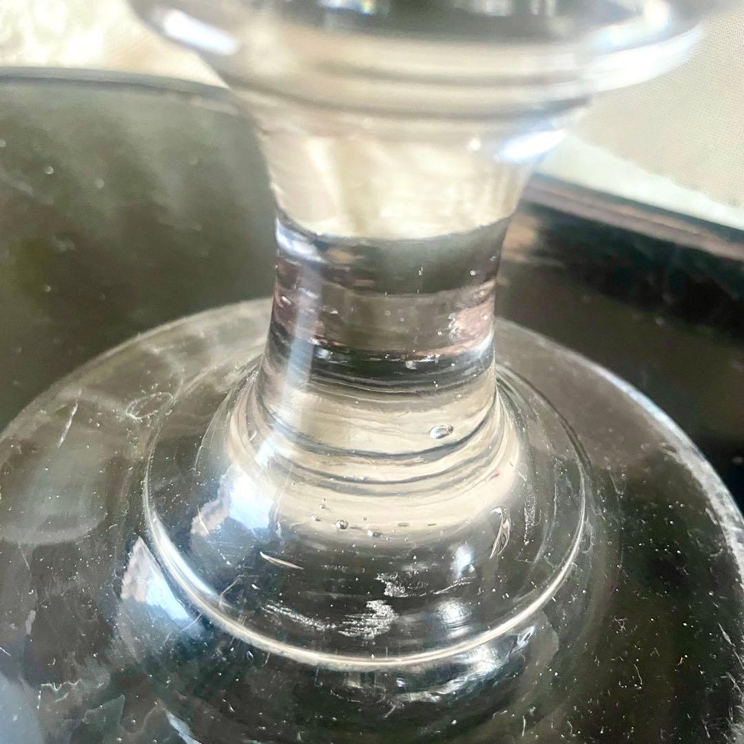 大きな蓋付きガラスボンボニエール　お菓子入れ19世紀店舗什器フランスアンティーク