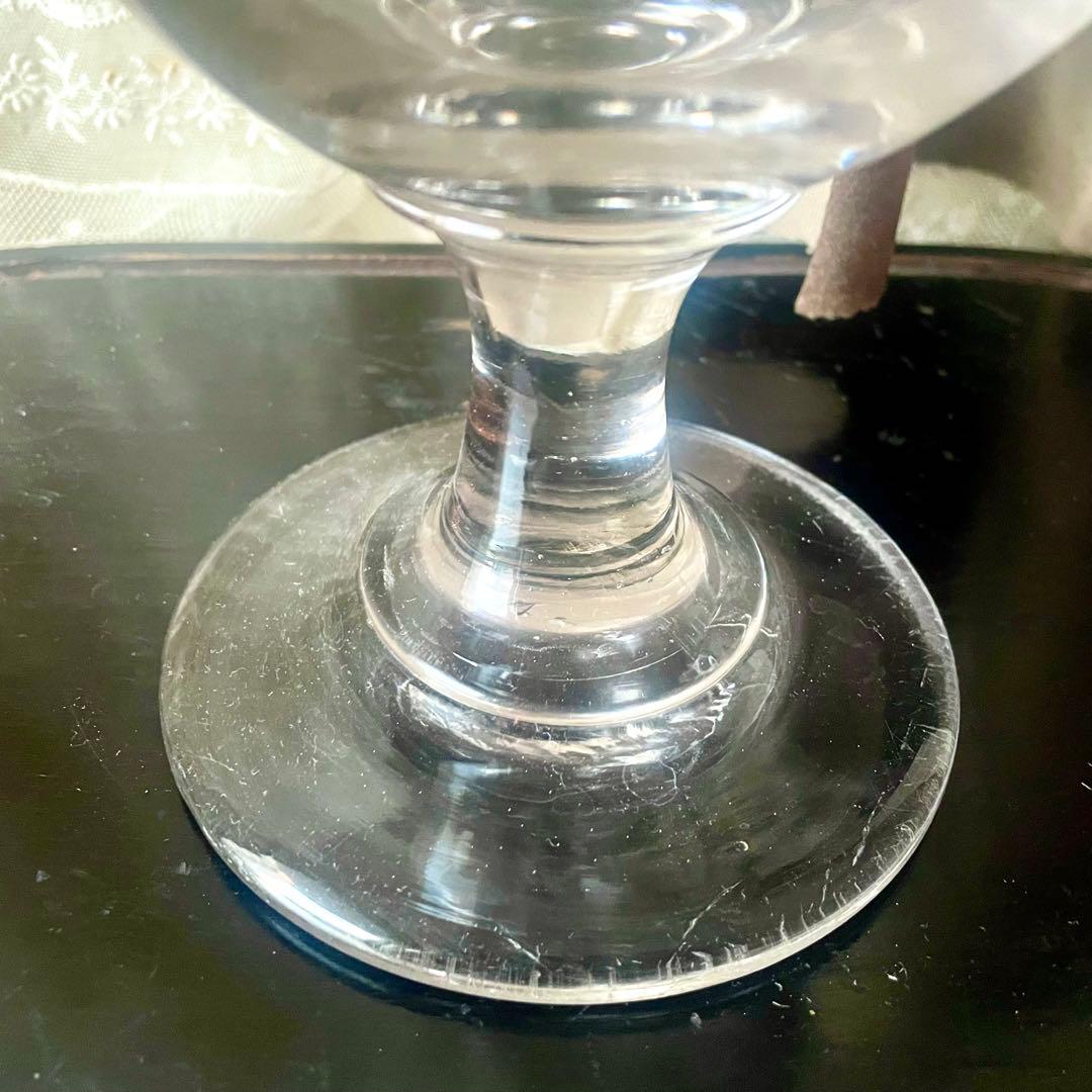 大きな蓋付きガラスボンボニエール　お菓子入れ19世紀店舗什器フランスアンティーク