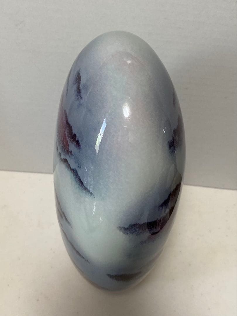 中国美術 陶器釣窯 花生 置物