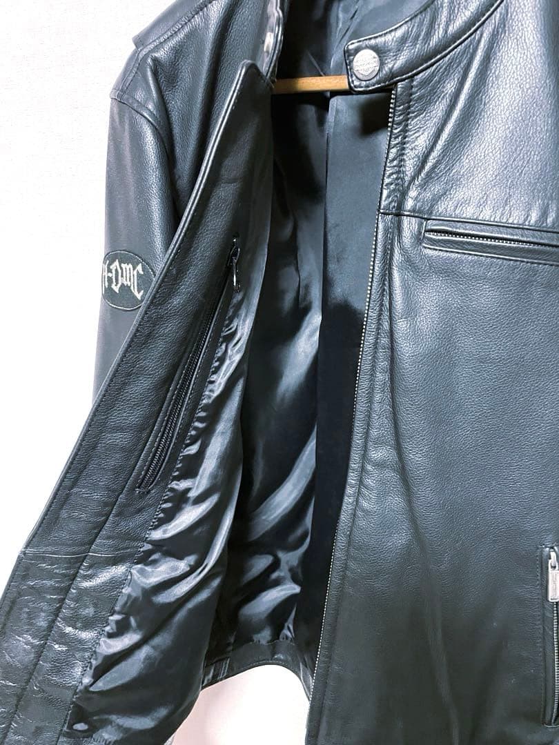 希少美品！ハーレーダビッドソン HDMC ライダースジャケット スカルデザイン