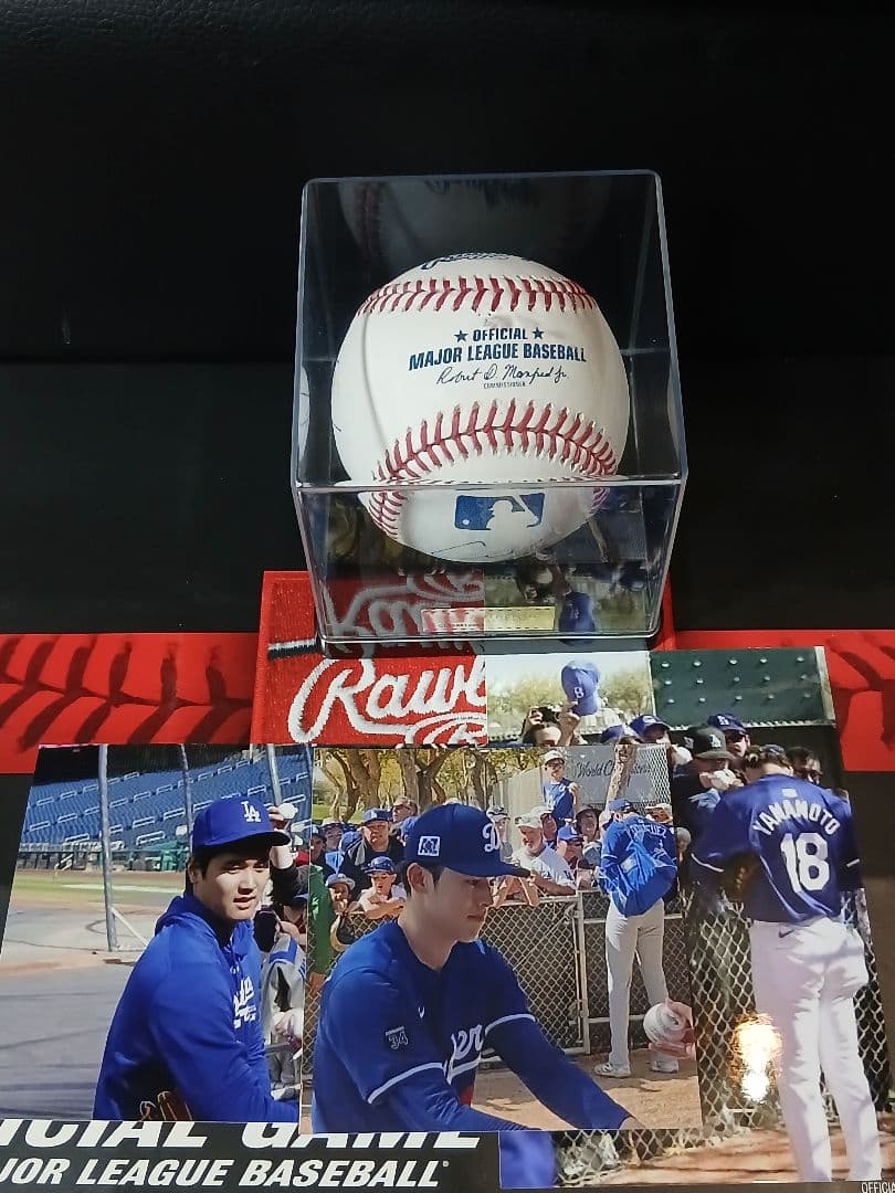 大谷翔平　山本由伸　佐々木朗希　直筆サインボール MLB公式球　試合球　写真付き
