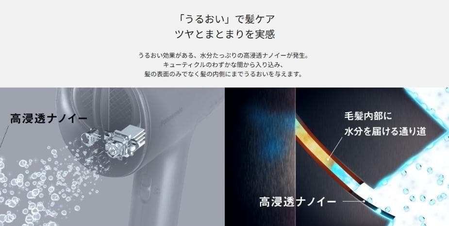 新品未開封　PanasonicナノケアEH-NA0K-P ヘアードライヤー