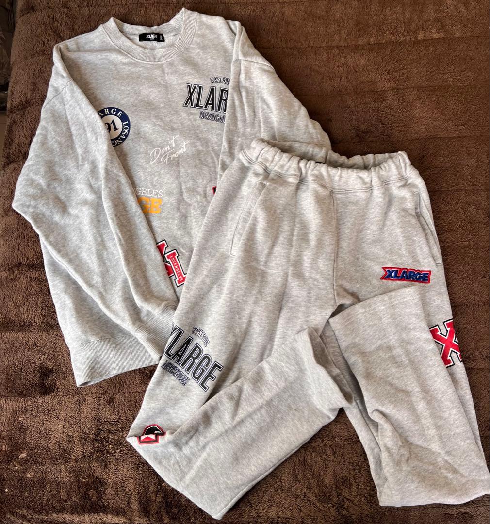超美品　XLARGE KIDSトレーナーとロングパンツセット 140 裏毛