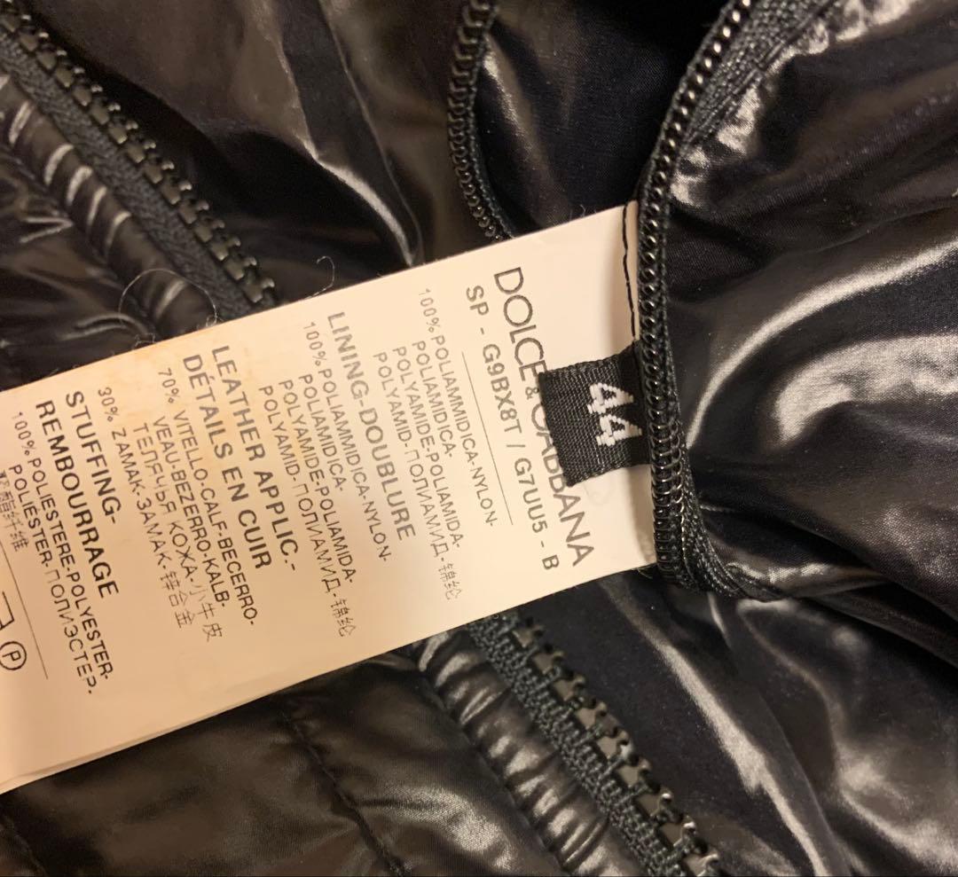 DOLCE&GABBANA ブルゾン シルバーロゴ 光沢　リブニット