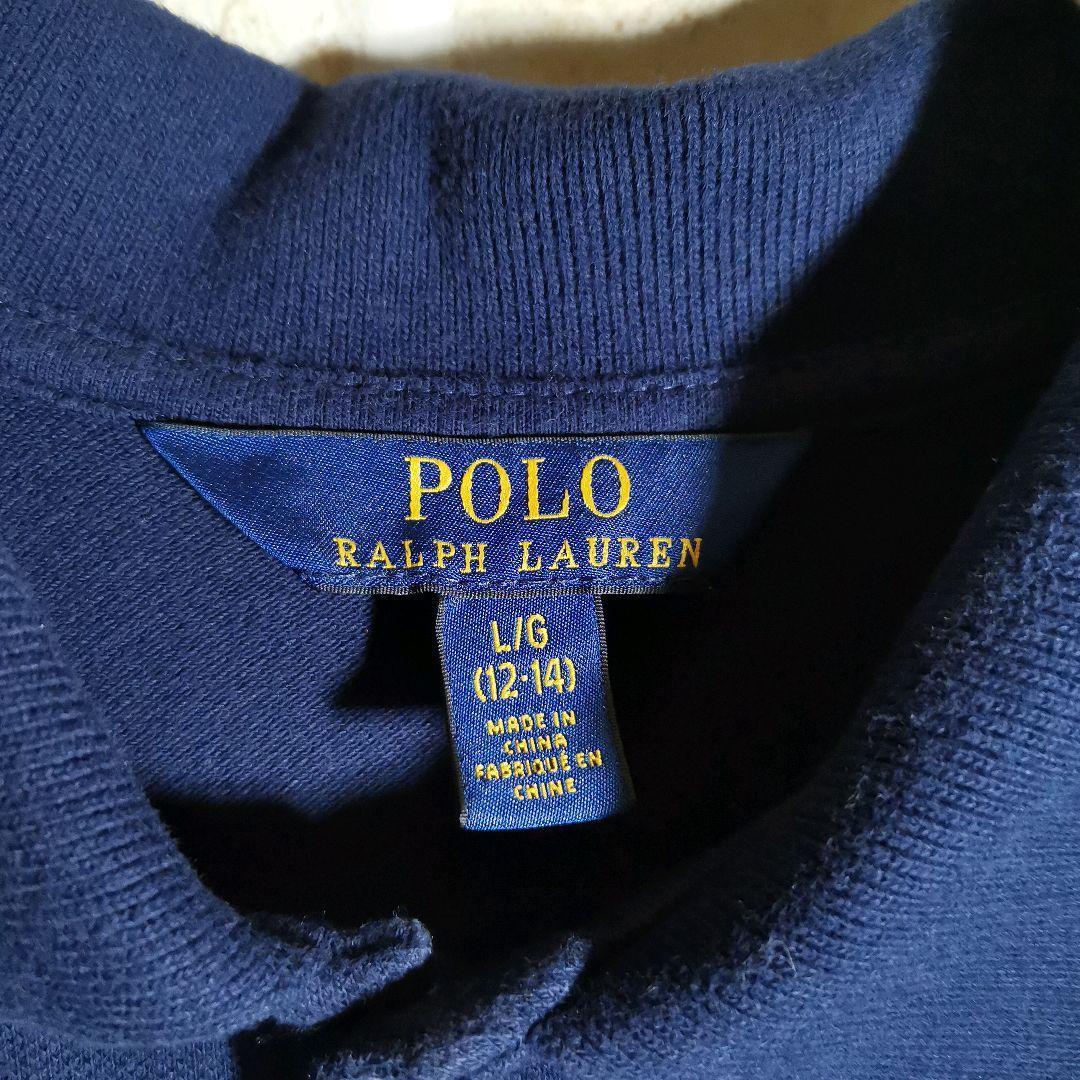 ポロラルフローレン ポロシャツ 半袖 ワンピース ネイビー ポロベア