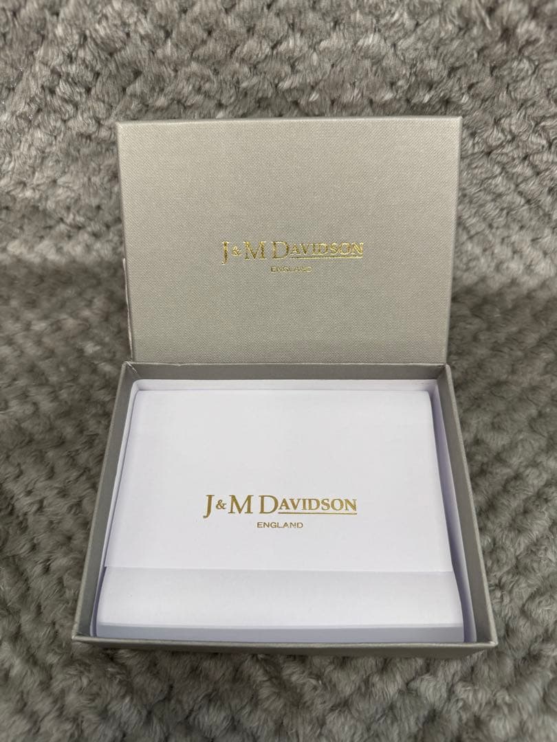 《未使用品》J&M DAVIDSON L字ファスナー コンパクト財布　ブラック