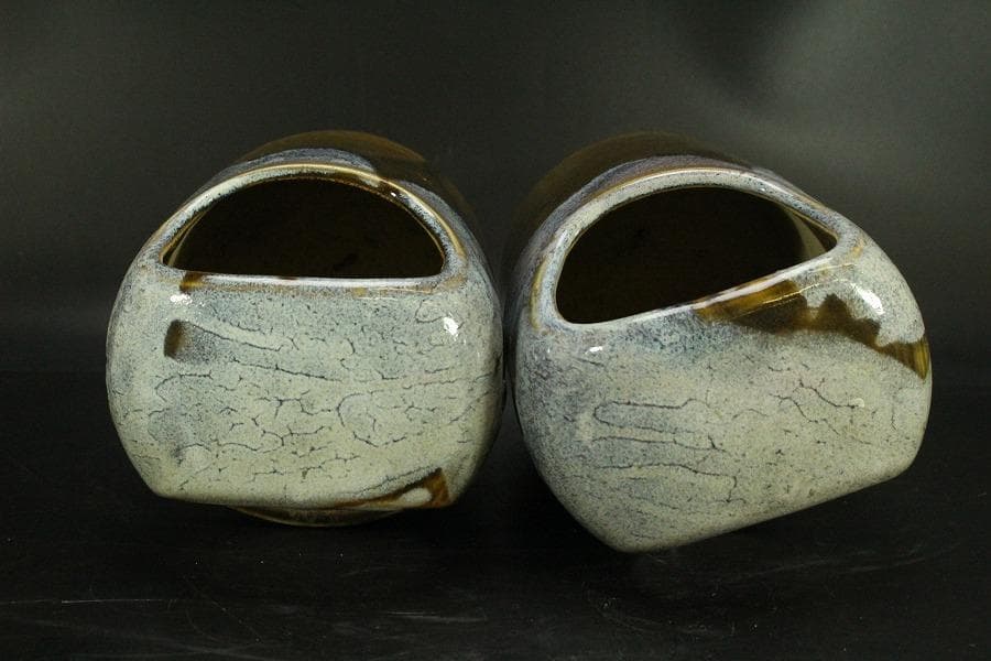 茶道具 手炙り 手焙 一対 在印(RC977)