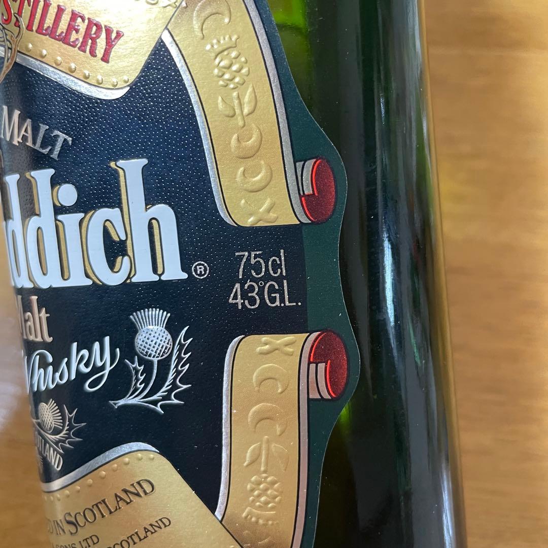 80年代グレンフィディック旧ボトル　スコッチウイスキー