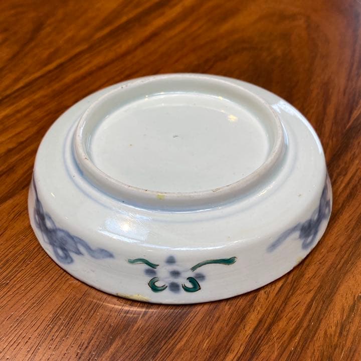 古伊万里　有田金彩上絵彩色小皿