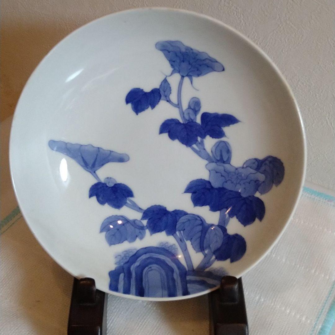 整理NO.58　鍋島染付皿（江戸後期）